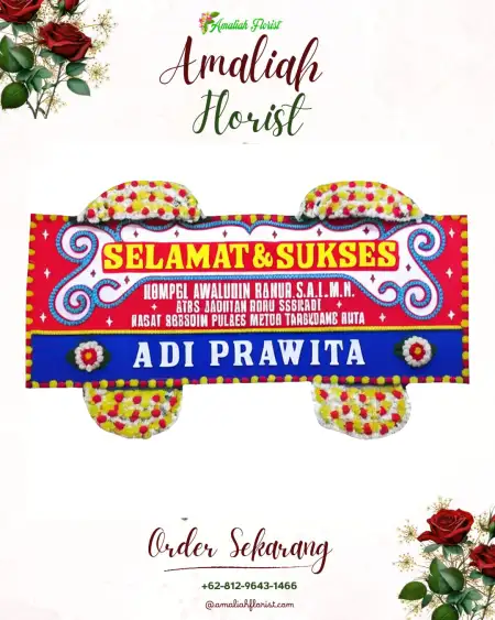 Papan Bunga Ucapan Selamat Wedding Garden Cibinong