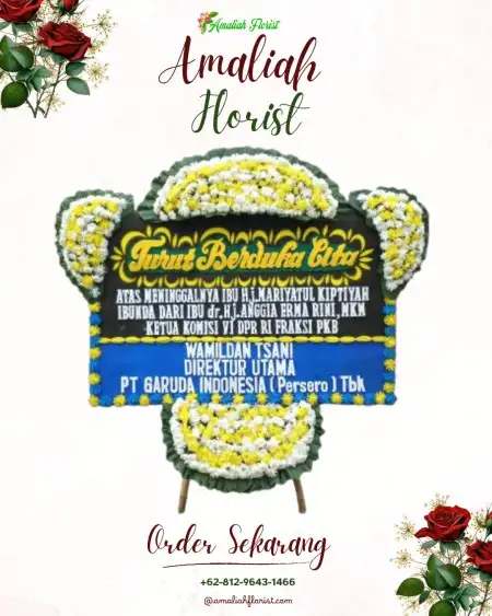 Papan Bunga Duka Wedding Garden Cibinong