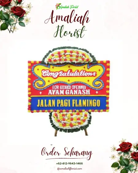 Sewa Papan Bunga Wedding Garden Cibinong